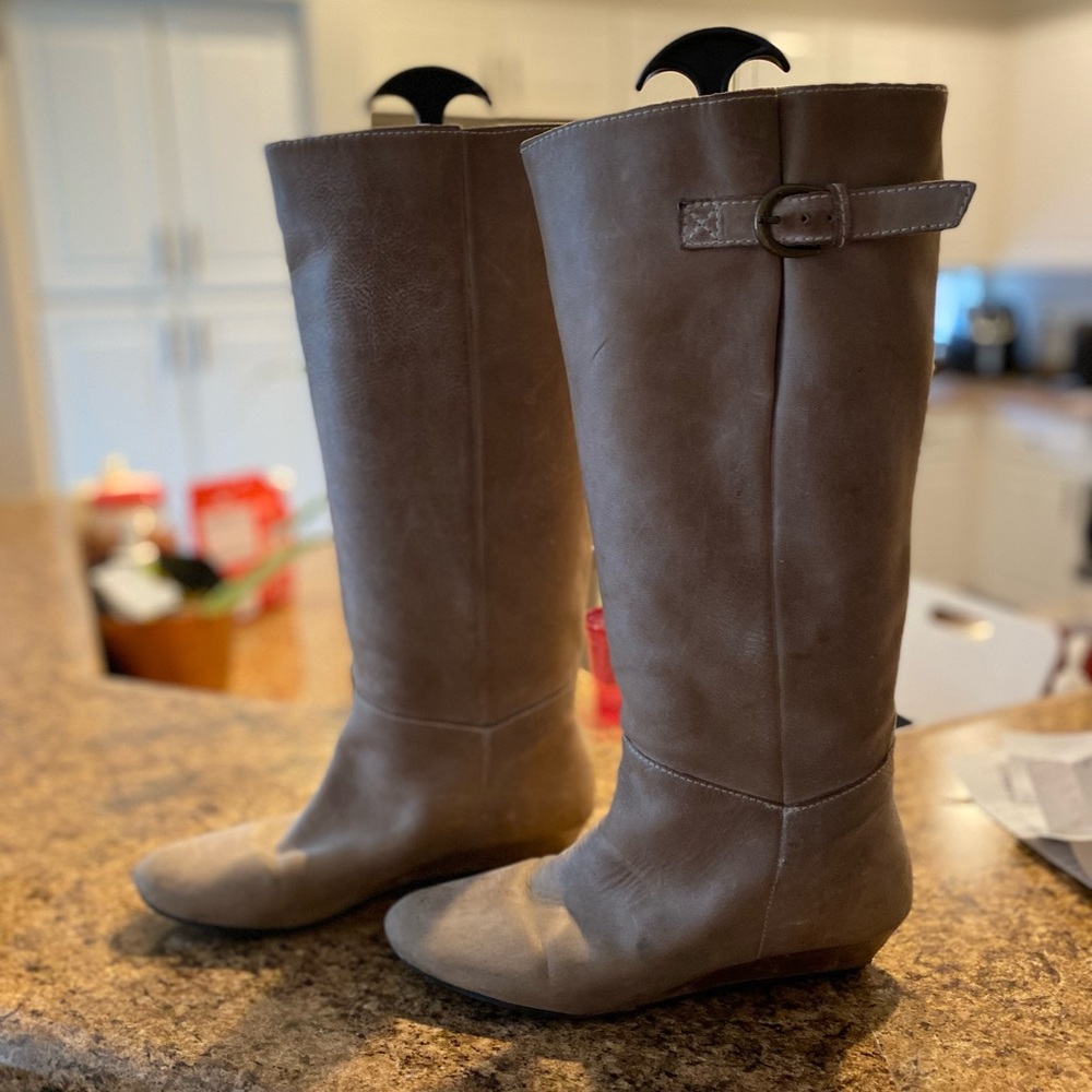 Steven by Steve Madden Intyce Stone Leather Boots